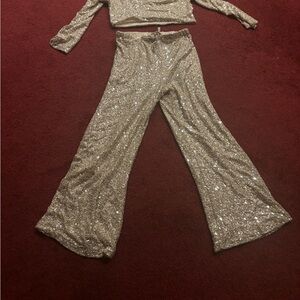 Sparkling Women's Jumpsuit in Silver